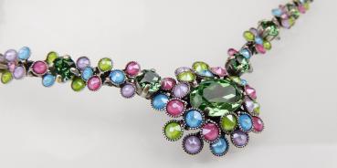 Caviar Treasure Halskette Pastel Multi groß von Konplott